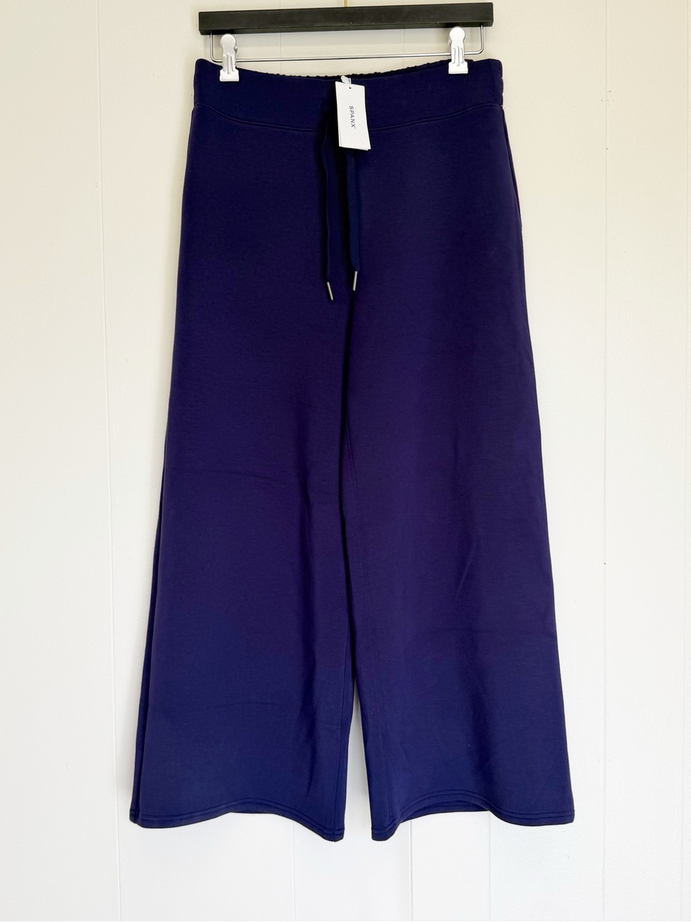 SPANX Wide Leg Pull-On Pants in Deep Navy